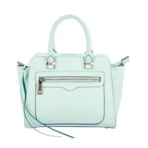 Rebecca Minkoff Mint Leather Regan Satchel
